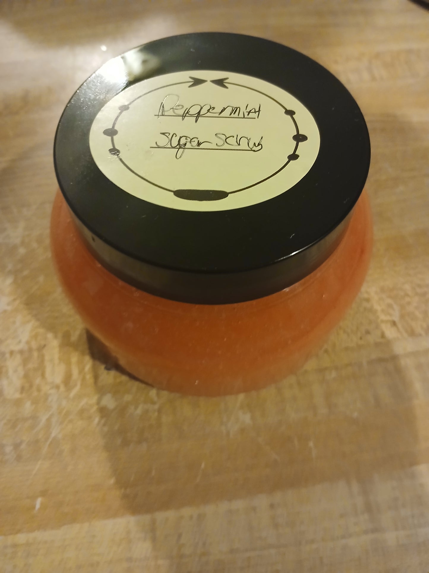 Peppermint sugar scrub