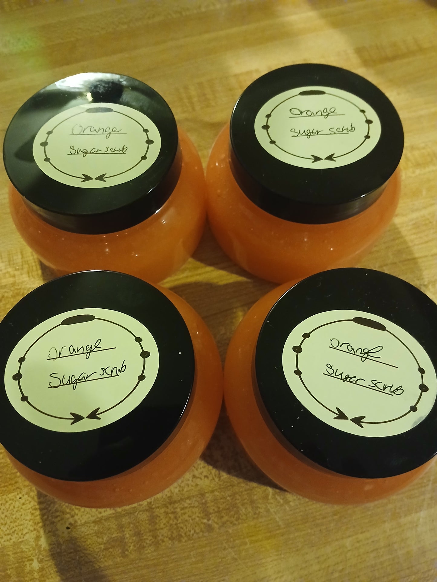 Orange sugar scrub