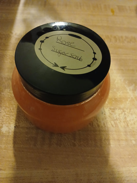 Rose sugar scrub