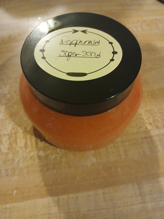 Peppermint sugar scrub